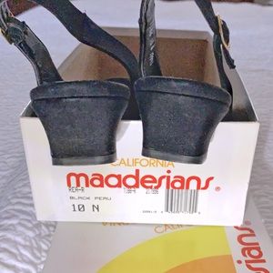 Slingback Black 1 1/2” heels